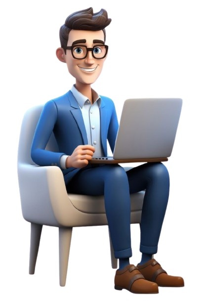 Ai Generated Men in Office chair